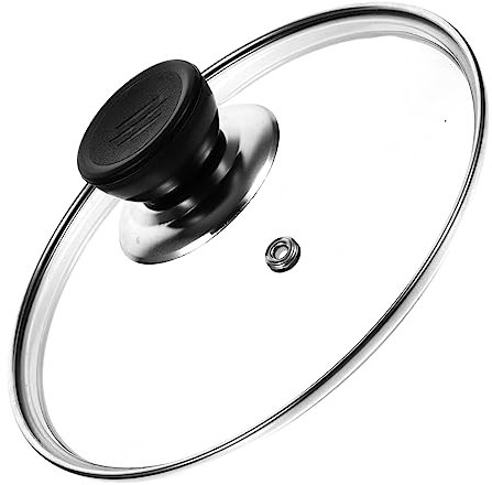 BEBEMOKO Mini Pressure Cooker Glass Lid 1.6l Kitchen Pot Cover Universal Cookware Visible Cooking Pot Lid Suitable for Household Use