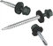 Vis pour tôles trapézoïdales PAROTEC, vis autoperceuses et autotaraudeuses avec rondelle d'étanchéité EPDM, tête hexagonale, 4,8 mm x 70 mm, RAL 7024 Gris graphite, 200 pièces