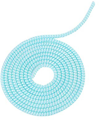USB Cable Protector, Laser Color 1.55M Chargers Cable Protector Data Cable Protective Sleeve Earphone Cable Protection Wrap(Laser Blue)