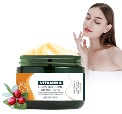 Vitamin C Cream For Face - Even Tone Day And Night Moisturiser for Women - Brightening & Anti-Aging Formula for Dullness & Uneven Texture - Vegan Formula Face Cream For Mature Skin 50G