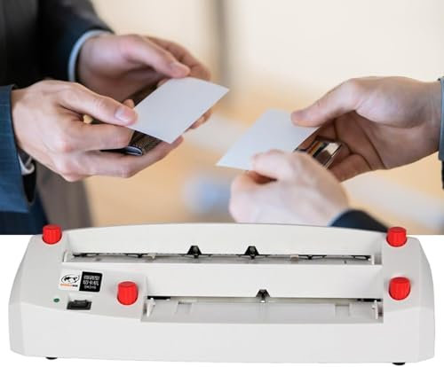 Stapelbarer Papierschneider Elektrischer Papierschneider, 300 g, for Geschäftseinladungen, Büropapier, automatischer Papierschneider, automatische Schneide- und Bindemaschine for Visitenkarten