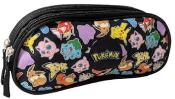mybagstory - Pokemon Federmäppchen für Jungen, 22,5 x 9,5 x 7,3 cm | Ideal für Schule, Kindergarten und Grundschule, mit Reißverschluss und Doppelfach - eine perfekte Geschenkidee.