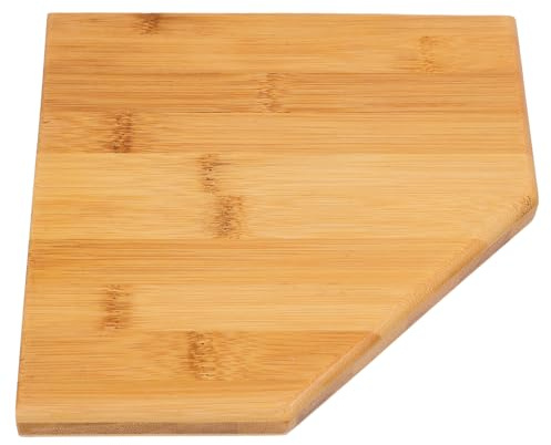 MINAOLULUS Étagère Murale Bambou Triangulaire d'angle sans Perçage Support Pratique 20 CM Cuisine et Salle de Bain Style Épuré et Fonctionnel