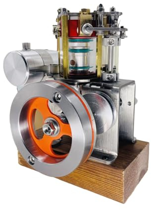 Ethanol Motor Modellbausatz, Wassergekühlter 4-Takt Verbrennungsmotor Aus Metall Sichtbarer Mechanismus, Naturwissenschaftliches Lehrmaterial Für Erwachsene Modellbau Fans
