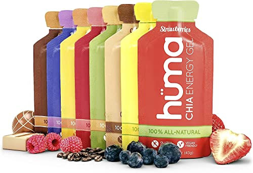 Huma Chia Energy Gel- Premier Sports Nutrition for Endurance Exercise (Variety, 12 Count (Pack of 1))