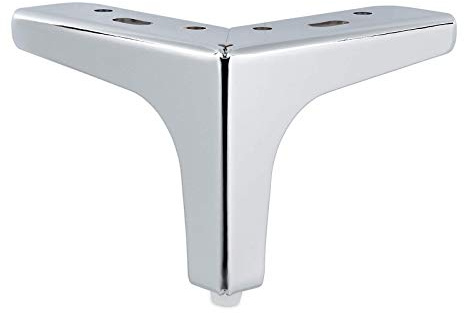 SOTECH Möbelfuß Victor-NANNARP Höhe 100 mm Chrom poliert | Polsterfuß Schrankfuß Fuß Sofafuß