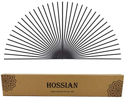 HOSSIAN 70 Stück Ersatzstäbchen für Diffusor, Spa, Aromatherapie (12 30CMx 3mm, Black)