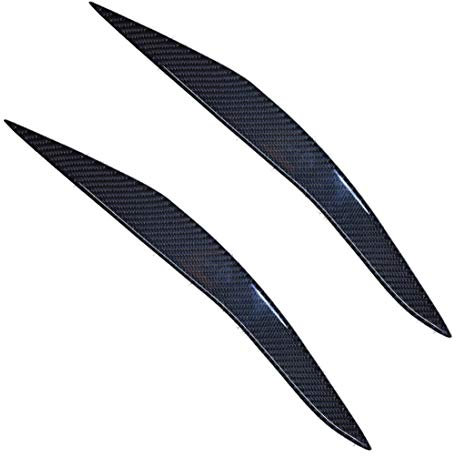Frontscheinwerfer Augenbrauen Abdeckung Deckel Glänzend Kunststoff Aufkleber Tuning Upgrade Modifikation Kohlefaser M5 F10 F11 2011 2012 2013 Modelle Fiber Tuning GB8L2