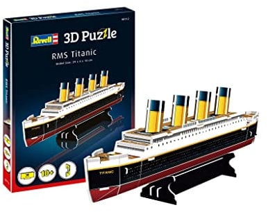 Revell 3D Puzzle RMS Titanic I 30 Teile I 2 Stunden Bauspaß für Kinder und Erwachsene I ab 10 Jahren I Das wohl berühmteste Schiff der Welt selber zusammenbauen
