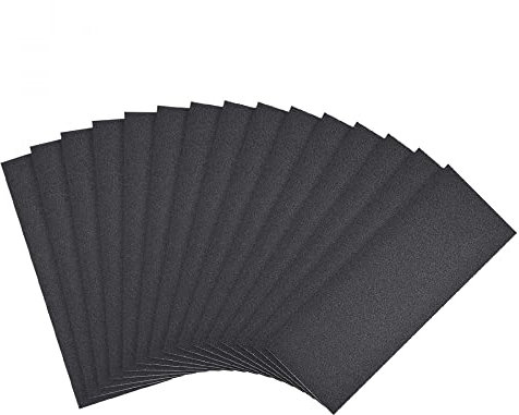 sourcing map Papier de verre Imperméable Sec Humide Grains 180, 230 x 94 mm 15Pcs