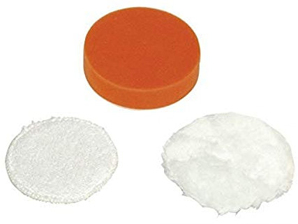 Dino KRAFTPAKET Polierschwamm-Set (3-teilig) – 100 mm für Stützteller mit klett