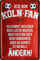 Blechschilder Hier wohnt EIN Köln Fan Deko Metallschild Schild Artikel Geschenk zum Geburtstag oder Weihnachten 20x30cm