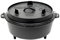 Valhal Outdoor - Dutch Oven - Gusseisen topf 6.1L - Schwarz - Mit Thermometeraussparung