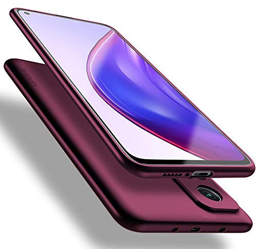 X-level für Xiaomi Mi 10T Pro Hülle, Xiaomi Mi 10T Hülle, [Guardian Serie] Soft Flex Silikon Premium TPU Echtes Telefongefühl Handyhülle Schutzhülle Kompatibel mit Mi 10T/10T Pro Case Cover - Weinrot