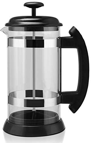 Lids Cafetiere Französische Presse Kaffeemaschine, Verdickte Borosilikatglas-Kaffeekanne, Eingebaute Filterkaffeemaschine Hitzebeständiger Tee-Cafetiere-Wasserkocher Für Zu Hause Im Büro (1000ml)