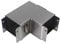 Barad Cable Duct Corner Piece Stainless Steel 90° Corner Angle & Top Lid + Hinge & Toggle Lock
