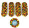 50 St. Ersatzdeckel Twist-Off-Deckel 82 mm für Gläser und Glasflaschen, Milchflaschen und Einmachgläser, Deckel für Marmeladen, Honig, Feinkost, Gewürzgläser mit Gebrauchsanweisung (Obstdekor)
