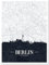 wandmotiv24 Leinwandbild Stadt Karte, Hochformat, Berlin, Deutschland, Hauptstadt, BLN, Skyline M0450