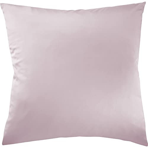 Pure Label Mako Satin Kopfkissenbezug 80x80 cm aus 100% Baumwolle in rosa - Traumhaft weicher Kissenbezug passend zu unseren Bettwäsche Sets