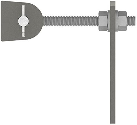 Fenau - Torband M12 verstellbar, mit Langlochlasche, Öffnungswinkel 180°, Gewinde feuerverzinkt, Bolzen aus V2A, Tragkraft: 50kg