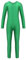Agoky Unisex Mädchen Jungen Basic Ganzkörperanzug Einteiler Schlafanzug Jumpsuit Kostüm Ballettanzug Overall Langarm Body Grün 158-164