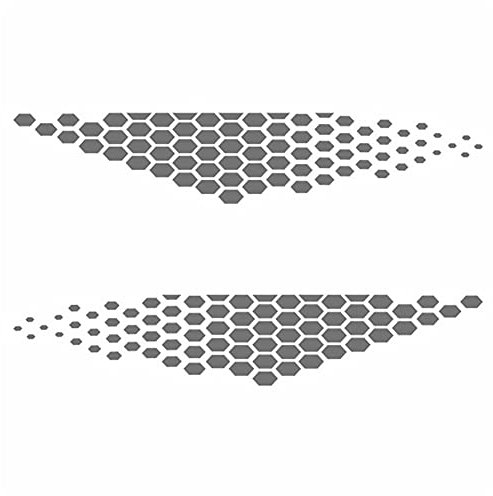 Auto Seitenkarosserie Aufkleber Grafiken Hexagon Pixel Cyber DIY Karosserie Selbstklebende Universal Vinyl Wasserdichte PVC Personalisiert