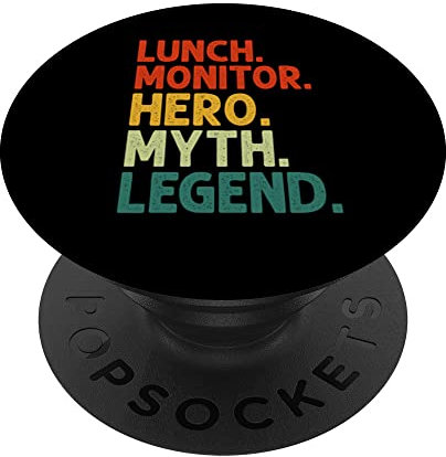 Lunch-Monitor Hero Myth Legend Vintage Funny Lunch Monitor PopSockets mit austauschbarem PopGrip
