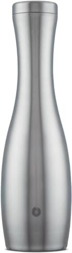 Snowfox Wine Carafe, Insulated Stainless Steel and Non, Slip Silicone Base, Stainless Steel 25, Ounce