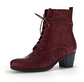Gabor Damen Schnürstiefeletten, Frauen Stiefeletten,Wechselfußbett,Best Fitting,Stiefel,Bootee,Booties,halbstiefel,Dark-red,38.5 EU / 5.5 UK