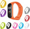 N NEWTOP Cinturino Compatibile per Xiaomi Mi Band 5/6 / 7 / Amazfit Band 5, Colori Scelta TPU Silicone Polso Ricambio Confortevole Traspirante Sport Braccialetto Lunghezza Regolabile (1pz Arancione)