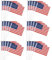 50 Pièces Petit Drapeau Américain avec Baton Drapeau USA Tenus à Manivelle Fanions États-Unis Mini Drapeau Stick Flag pour Fête Défilés Matchs de Football Evénement Sportif Jardin Décoration de Bar
