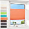Allesin Plissee ohne Bohren Klemmfix, Orange 80x110 cm(BxH), Plisseerollo Sicht-und Sonnenschutz, Easyfix Faltrollo mit Klemmträger, Jalousie für Fenster & Tür