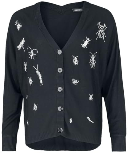 Jawbreaker Way Out Cardigan Frauen Cardigan schwarz/weiß Gothic
