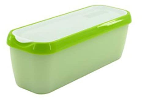 DSXH Bandeja de almacenamiento de helado rectangular reutilizable molde recipiente helado caja con tapa cocina refrigerador almacenamiento hogar congelador contenedores para (Cian)