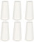 6pcs Wood Cord Tassels for Window Blinds White Cord Knobs Wooden Hanging Ball Pulls for Curtain Craft Blinds Shades Light Ceiling Fan