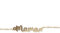 Papierdrachen Silberarmband vergoldet 19,5cm - Schrift Mama