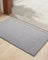 COLOR&GEOMETRY Dirt Trapper Door Matts Indoor 43.5x75 cm, Indoor Door Mat Non Slip, Front Door Mat Heavy Duty, Absorbent Doormats Inside for Entrance, Muddy Paws, Light Grey (Rolled-up NO Creases)