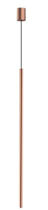 Licht-Erlebnisse Pendelleuchte Metall inkl. LED G9 Ø 2,5 cm schmal H: max. 205 cm verstellbar in Kupfer matt Modern CULT Hängelampe Wohnzimmer Esszimmer Küche