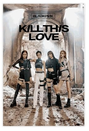 Blackpink Poster esthétique sur toile pour chambre à coucher, bureau, chambre, cadeau, sans cadre, 40 x 60 cm