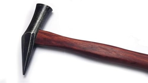 PIWINE Hammer - DX-Market Studio Hammers,HRC54 Japanese S55 Steel Hammer,H030 (Color : Sky blue) (Color : Brown)