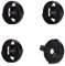 Tilswall Farbsprühsystem Düsen Set, passend für Tilswall 800W und 550W Elektro Lackierpistole, 3 Düsen und 1 Windkappe, Durchmesser 1,0 mm, 1,8 mm, 2,6 mm