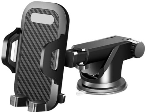 Support de téléphone de voiture stable et tout-terrain – Pare-brise pour tableau de bord – Support universel mains libres pour iPhone et smartphones – Accessoires de voiture