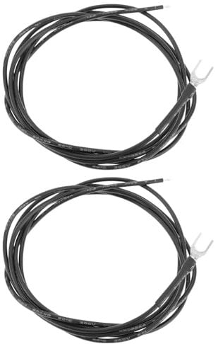 YINETTECH Cable de tierra enchufable de 1,2 m con terminales de horquilla de crimpado, cable de conexión a tierra para eliminar el zumbido y eliminar el ruido para tocadiscos
