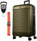NOWI Las Palmas Koffer XL – 96L Ultraleicht-Hartschalenkoffer mit 8 Rollen 360° drehbar, Wasserabweisender Koffer mit Zahlenschloss, Rollkoffer groß für Reise & Aufgabegepäck (metallic grün, XL)