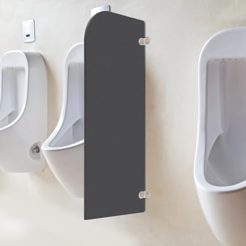Trennwand für Urinale - Toiletten-Schamwand 40x90 cm, runder Winkel, stabile Bildschirm-Wand für Kinos, Restaurants & öffentliche Toiletten
