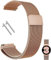 Compatibile con TicWatch Pro/Asus Vivowatch/LG W 150/ZENWATCH 22 mm in acciaio inox maglia magnetica cinturino per Galaxy Watch 46 mm/Watch 3 45 mm Gear S3 Frontier/Classic donne uomini, A