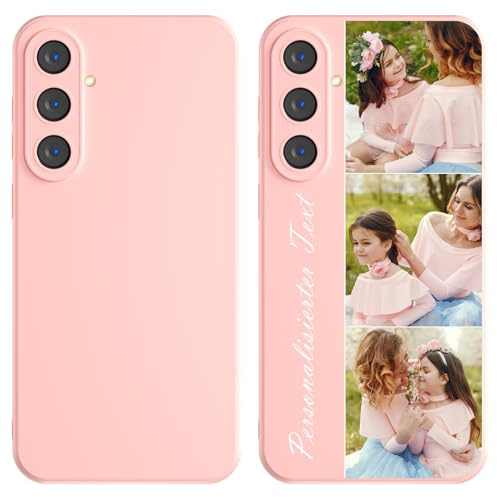 LQGBFCLK Personalisierte Handyhülle mit Foto Text für Samsung Galaxy S25 Ultra 5G,Selbst Gestalten Hülle mit Eigenem Bild,Individuelle TPU Hülle Persönliches Geschenk für Freunde oder Familie