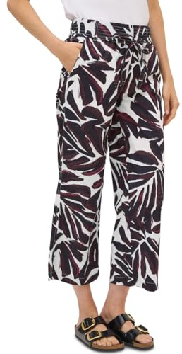 Cecil Gemusterte Wide Leg Hose