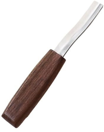 Flat Handle Wave Shovel Wood Carving Curved Shovel Woodworking Chisel Sculpture Flower Cutting Wood Chisel Hand Carving Knife