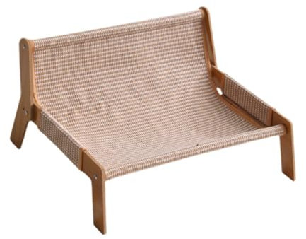 KiBcsLic Rascador Y Tumbona para Gatos (función: 52 X 44 X 29 Cm), Cojín de Tela de Yute